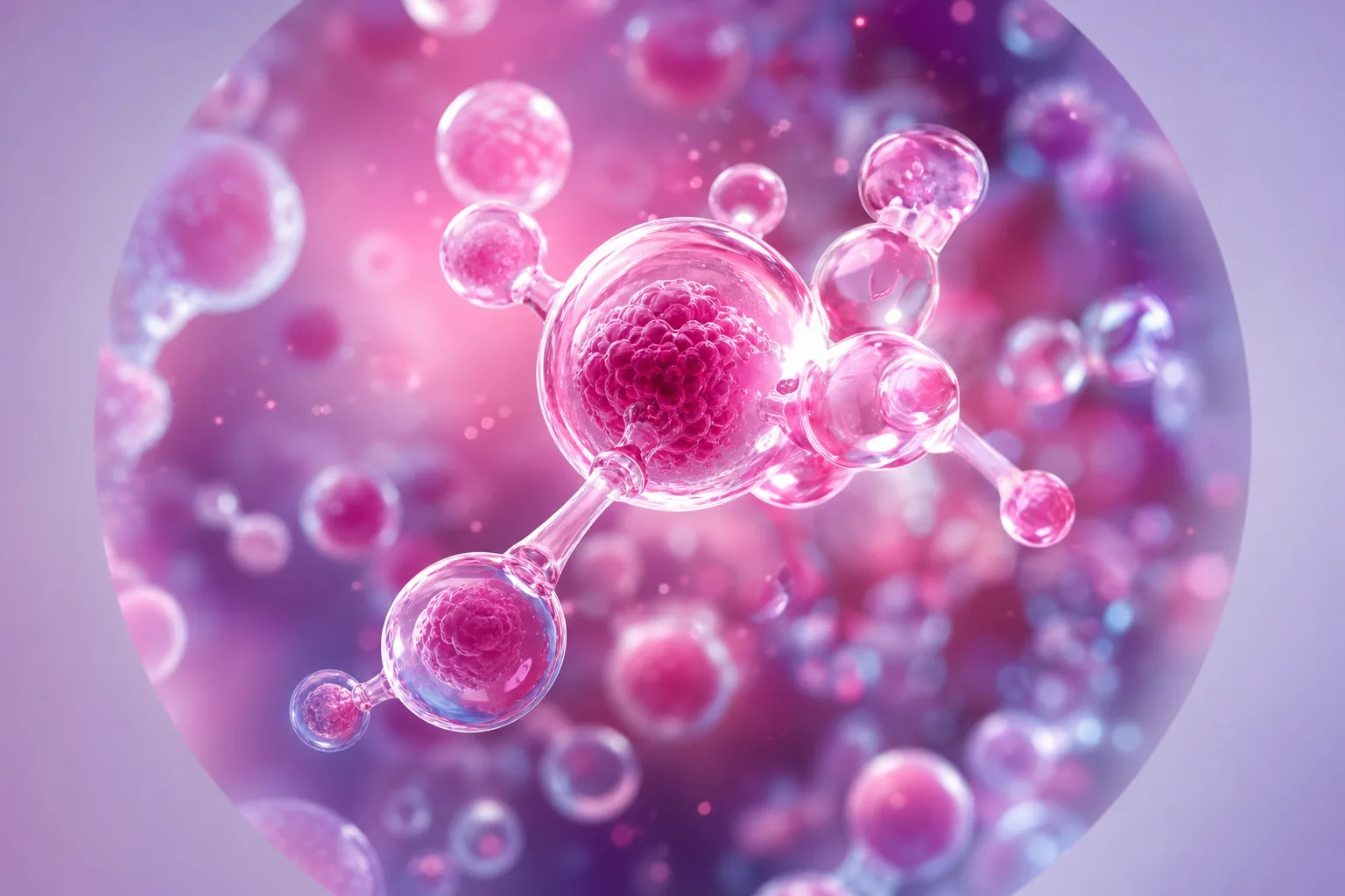 Microscopic molecular structure representing Marinobufagenin and fibrosis research